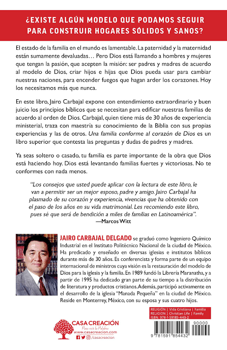 Libro Una Familia Conforme Al Corazón de Dios -  Jairo Carbajal