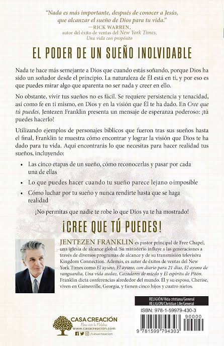 Libro Cree Que Tu Puedes - Jentezen Franklin