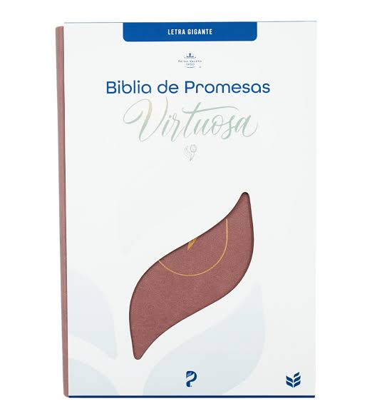 Biblia, Promesa Virtuosa, Letra gigante, Piel especial Rosa, RV60