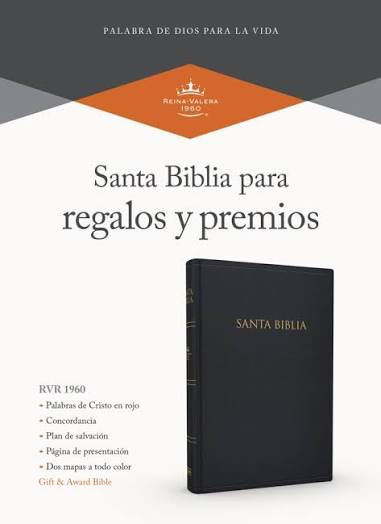 Santa Biblia Para Regalos Y Pemios Negro Imitación Piel, Rvr 1960