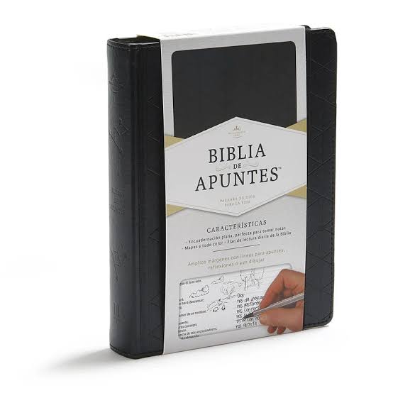 Biblia de apuntes tamaño personal, negro, símil piel sobre tapa dura/ RVR 1960