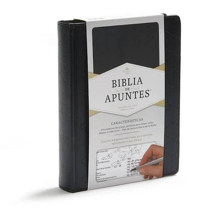 Biblia de apuntes tamaño personal, negro, símil piel sobre tapa dura/ RVR 1960