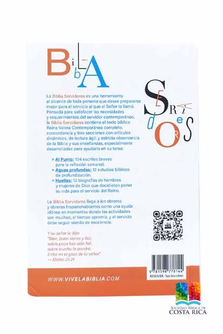 Biblia, Servidores, Biblia de Estudio, Tapa Dura, Tla
