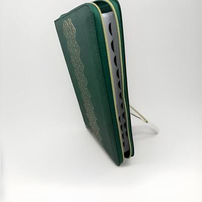 Biblia Zíper Ultrafina Con Filament, Verde Esmeralda, Ntv