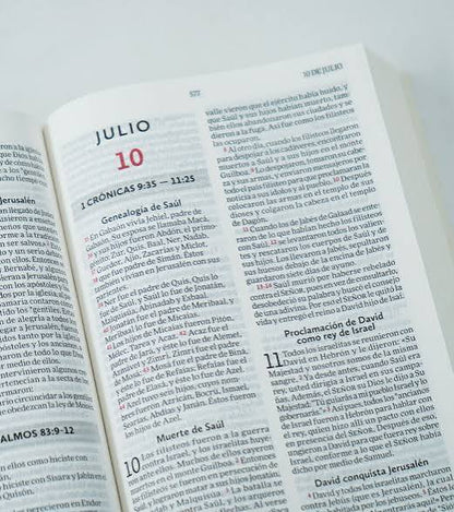 Biblia Para Leer En Un Año, Rústica Naturaleza 1 - Nvi