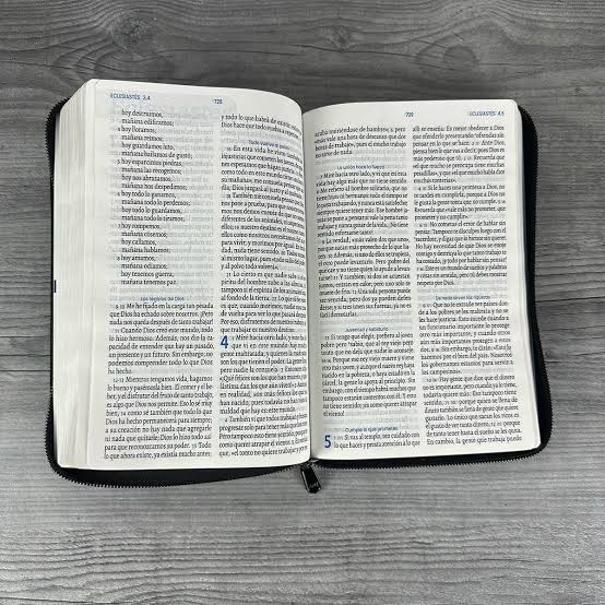 Biblia Con Cierre, Color Negro, Letra Grande - Tla