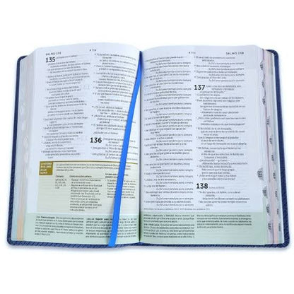 Biblia De Estudio Del Diario Vivir Para Jóvenes, Color Azul, Ntv