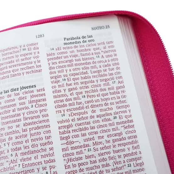 Biblia Letra Grande, Fucsia Con Cierre Tamaño Mediano - Nvi