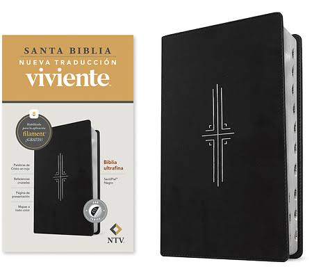 Biblia Ultrafina Ntv, Con Filament Sentipiel Negro Con Índice