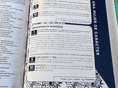 Biblia de la Mamá Ocupada, Leathersoft, Turquesa, Palabras de Jesús en Rojo, Comfort Print, NVI