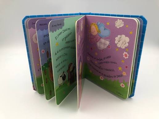 Biblia Historias Para Niños, Color Azul, Tapa Dura -  Lara Ede