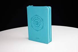 Biblia Compacta Letra Grande Con Cierre, Nvi- Turquesa