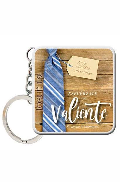 Llavero Lg Cuadrado  - Valiente  - Lucianos