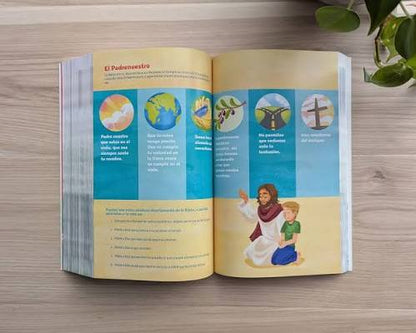 Biblia Go Para Niños Ntv Sentipiel, Verde Azulado