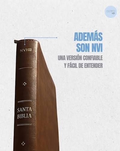 Biblia Letra Gigante, Piel Marrón - Nvi