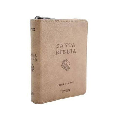 Biblia Marrón Claro Con Cierre Tamaño De Bolsillo - Nvi
