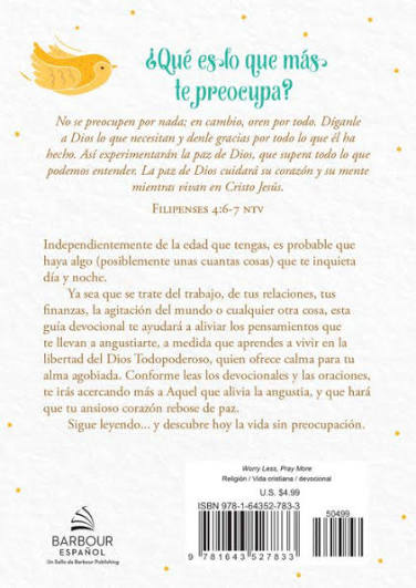 Libro Preocúpate Menos Y Ora Más, Guía Devocional Para La Mujer - Donna K Maltese