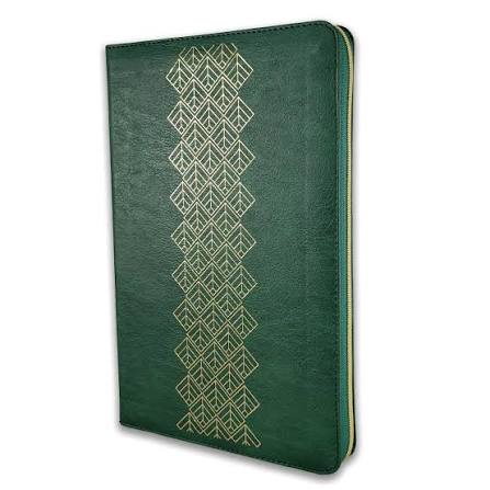 Biblia Zíper Ultrafina Con Filament, Verde Esmeralda, Ntv