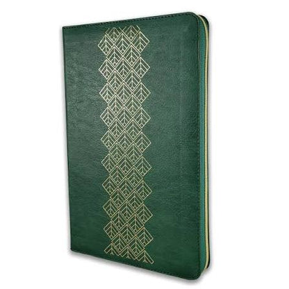 Biblia Zíper Ultrafina Con Filament, Verde Esmeralda, Ntv