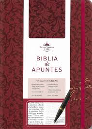 Biblia, Biblia De Apuntes, Tapa Dura, Vino Tinto, Canto Pintado, RVR1960