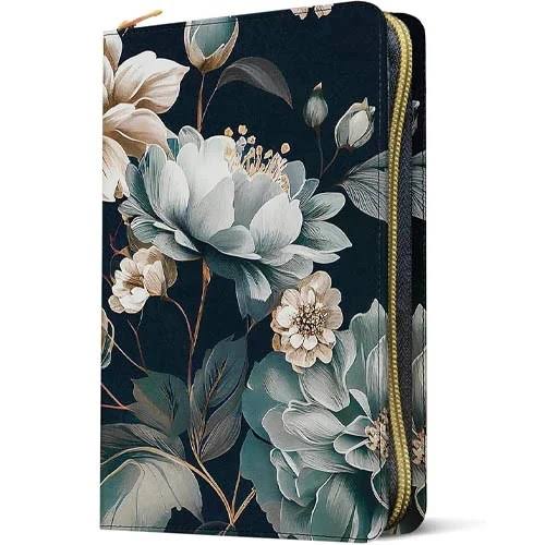 Biblia Zíper Ultrafina Con Filament, Floral, Ntv