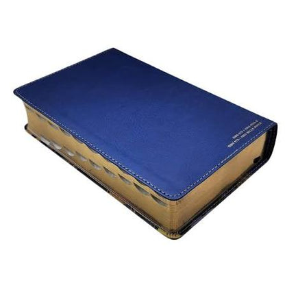 Biblia Manual Ntv, Letra Grande Con Filament, Color Azul Oscuro/ Hojas