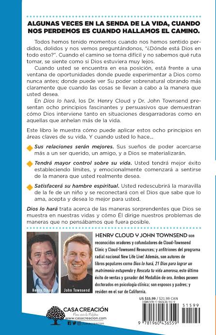 Libro Dios Lo Hara -  Henry Cloud & John Townsend