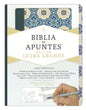 Biblia De Apuntes Edición Letra Grande, Piel Fabricada, Mosaico Crema Azul, RVR  1960