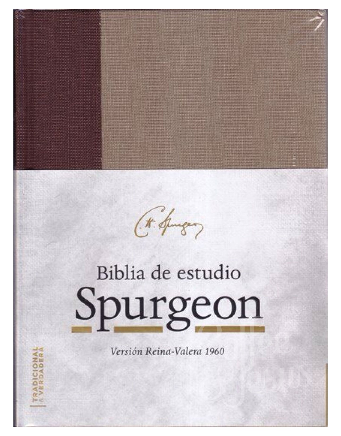 Biblia De Estudio Spurgeon, Marrón Claro, Tela, RVR 1960