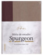 Biblia De Estudio Spurgeon, Marrón Claro, Tela, RVR 1960