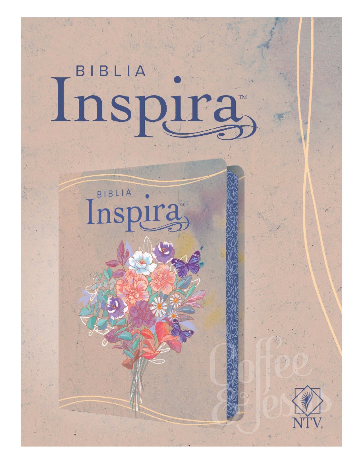 Biblia Inspira Acuarela Rosa, NTV