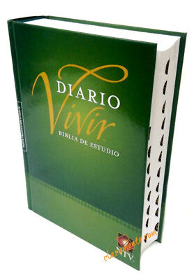 Biblia De Estudio Del Diario Vivir, Tapa Dura Con Indice - Ntv